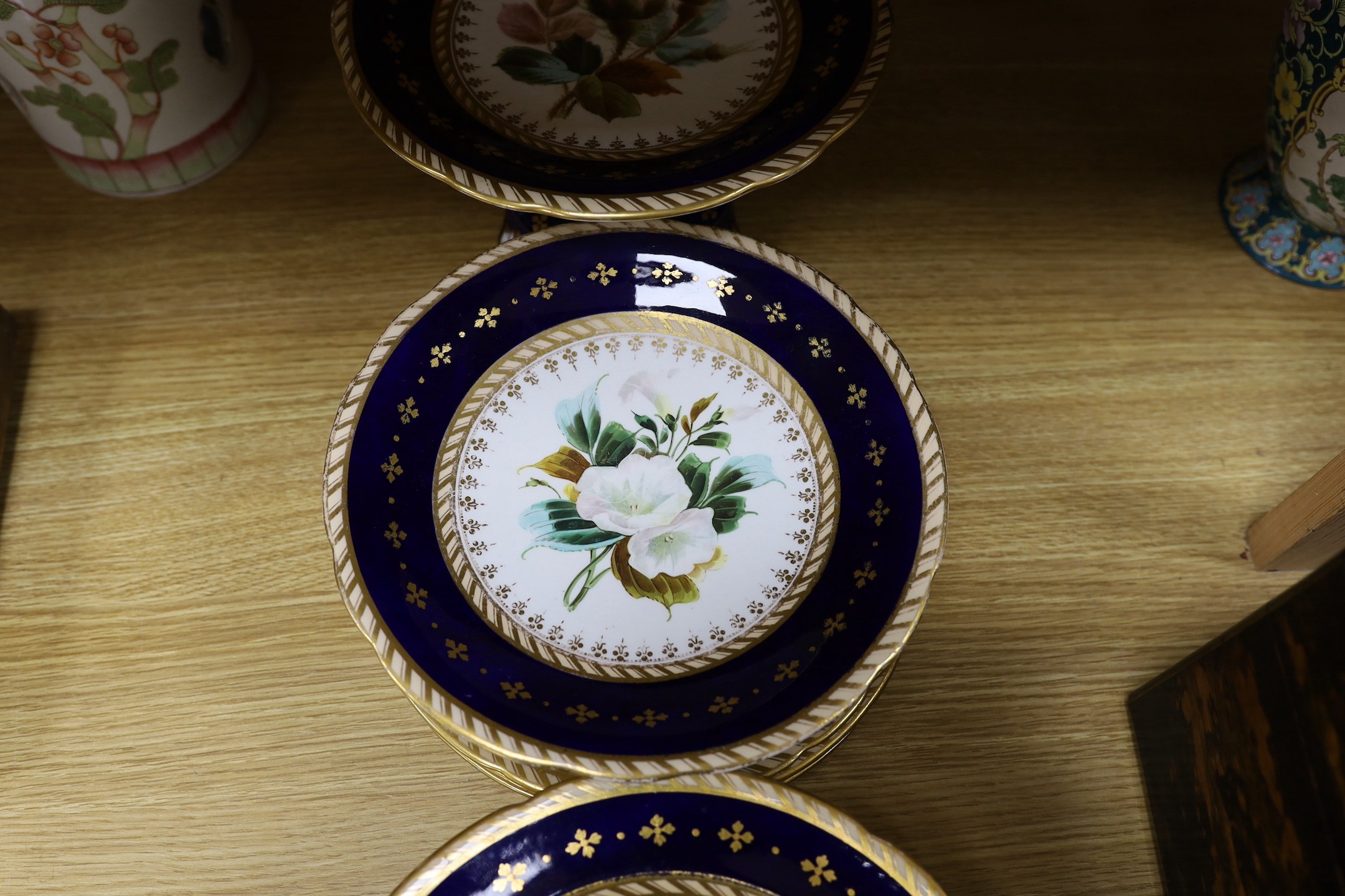 Early Victorian part dessert service